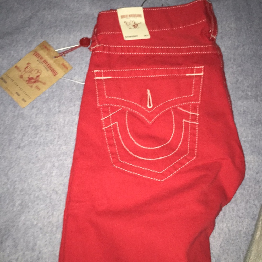 True religion denim shorts